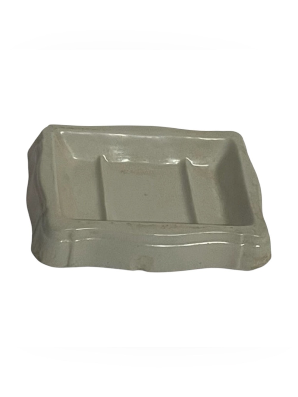 Vintage White Porcelain Soap Holder